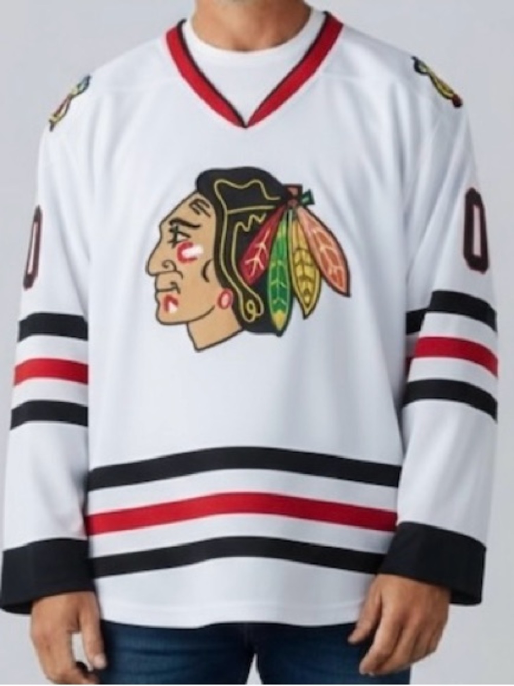 Clark Griswold 00 Chicago Blackhawks NHL Jersey Christmas Vacation Hockey Jersey